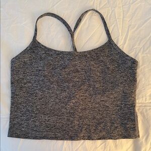 Beyond Yoga Spacedye Slim Racerback Cropped Tank Grey, Medium